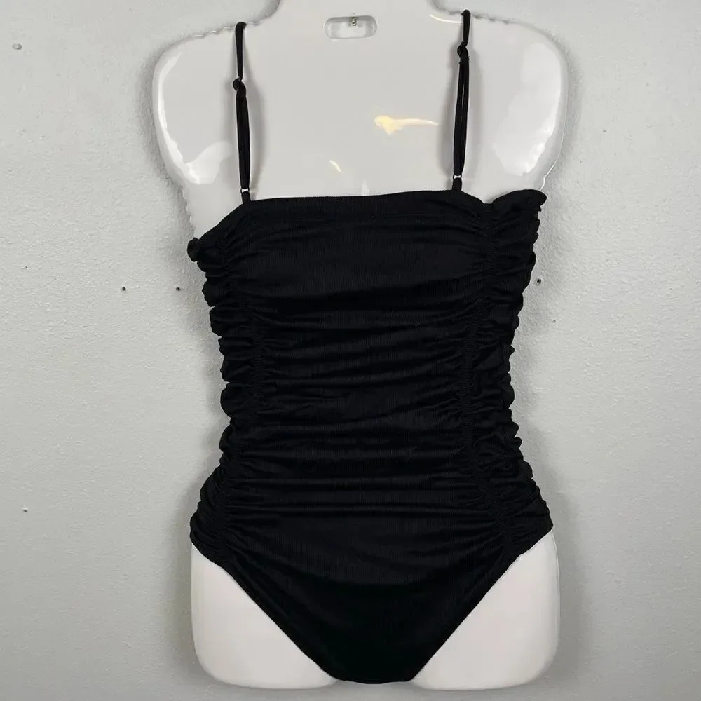 NWOT Free People Intimately Black Body Suit Size S